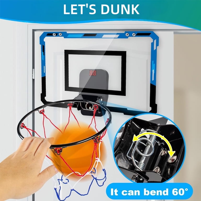 Swfoer Indoor Basketball Hoop, Electronic Scoreboard, 3 Balls photo 7