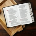 thumbnail image 2 of Kjv, Sovereign Collection Bible, Personal Size, Leathersoft, Black, Thumb Indexed, Red Letter Edition, Comfort Print: Ho, (Hardcover), 2 of 9