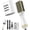 White, variant on TOME Teardrop One Step Blow Dryer Brush, Mini Hot Air Brush & Ceramic Hair Dryer Brush for Short to Medium Hair with Universal Adaptor, Dual Voltage, Black