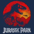 thumbnail image 2 of Men's Jurassic Park Red Sunset Logo  Graphic T-Shirt, 2 of 4