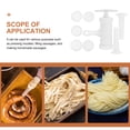 thumbnail image 2 of OULII Pasta Making Tool Manual Pasta Press White PP Material 8-Pcs Set, 2 of 8