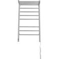 thumbnail image 4 of Ancona Liazzo OBT Double Chauffe-Serviettes Mural 8-Bar en Acier Inoxydable Brossé avec Minuterie Intégrée à Bord, 4 of 9