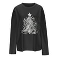 thumbnail image 4 of Npasoilc Christmas Sweater for Women Pullover Tops Fall Tunic Blouse Hoodless Sweatshirt, 4 of 4