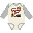 thumbnail image 3 of Inktastic I Listen to Country Music with my Auntie Guitar and Hat Boys or Girls Long Sleeve Baby Bodysuit, 3 of 5