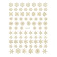 thumbnail image 2 of Kripyery 1 Sheet Luminous Self Adhesive Strong Stickiness Nail Sticker 3D Christmas Snowflake Themed Nail Art Manicure Nail Supplies, 2 of 8