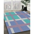 thumbnail image 2 of Ahgly Tapis Rond d'Intérieur à Motifs Bleu Ciel, 10 Pieds Rond, 2 of 6