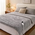 thumbnail image 5 of Heated Blanket Throw Blanket - Fast Heating Electric Blanket, Multiple Heat Settings, Built in Timing Shut Off Function, Gift for Grandma, 31.5 x 23.6", 5 of 9