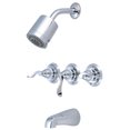 thumbnail image 1 of Kingston Brass KB8231NFL NuWave French Tub and Shower Faucet, Polished Chrome, 1 of 2