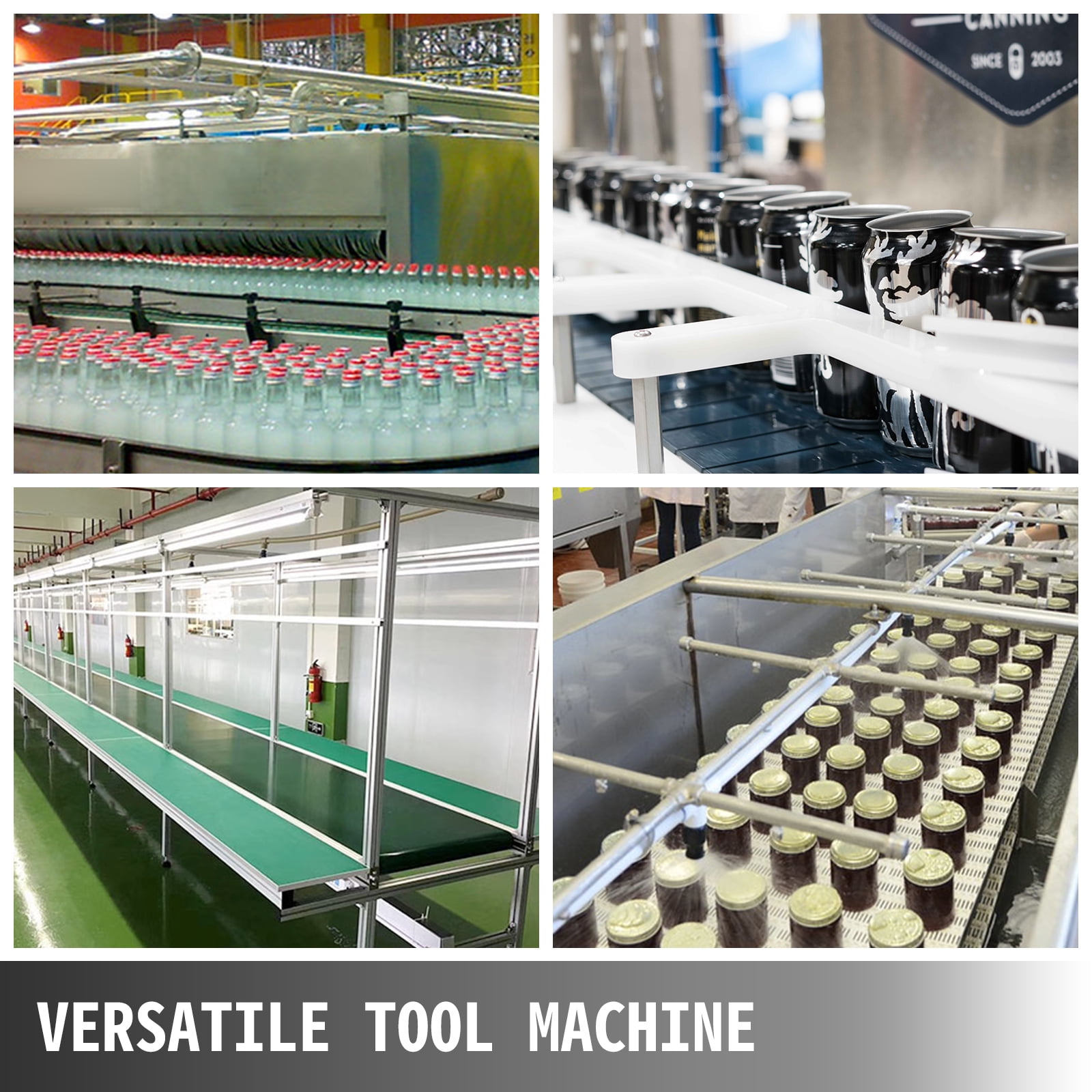 BENTISM PVC Two-Way Belt Conveyor, 71×7.8 inch Motorized Conveyor Industrial Transport Conveyor, w/Double Guardrails Anti-Static Adjustable Conveyor Table Electric Handling