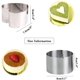 thumbnail image 5 of Anillo de postre de acero inoxidable de 6 piezas, juego de anillos de postre de acero inoxidable, anillos de postre, anillos de pastel, juego de anillos de postre con elevador y tamper Adepaton MZQ-0843, 5 of 9