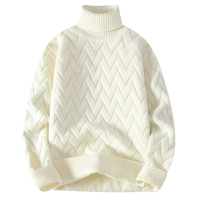 JMYHOAM Chandails pour Hommes Hiver Mode Décontractée Bloc de Couleur Manches Longues Col Rond Chandail Vêtements de Travail,S-TG