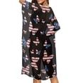 thumbnail image 2 of DISNIMO American Flag Butterfly Print Womens Kimono Swimsuit Cover Ups Summer Casual Loose Beach Coverups Open Front Plus Size Swimwear Cover up, 2 of 6