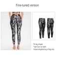 thumbnail image 3 of Leggings con estampado de cintura alta para mujer Pantalones de yoga con estampado de serpiente de cuerpo entero - Negro, 3 of 6