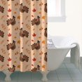 thumbnail image 4 of Happy Thanksgiving Day Shower Curtain 36"x72" ,Bathroom Decorative Shower Curtains Set with 12 Hooks,Modern Waterproof Washable Shower Curtain, 4 of 5
