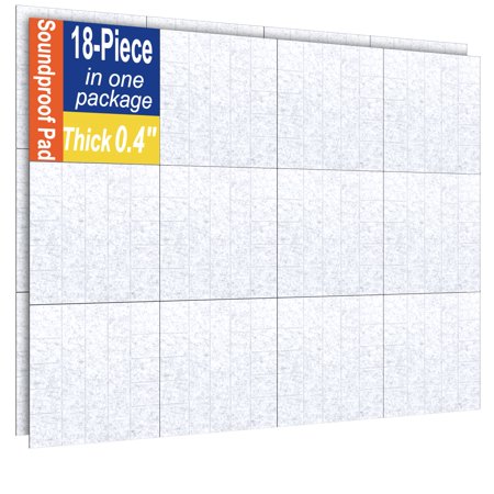 18 Pack Sound Proof Foam Panels for Walls 12"x12"x0.4'' Soundproof Wall Panels, High Density Acoustic Foam Panels is Widely Used for Acoustic Treatment In Various Spaces(No-Adhesive)