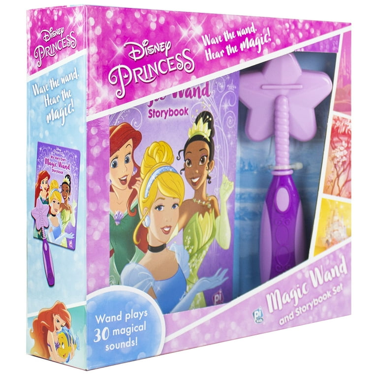 DISNEY MAGICAL STORIES セット Disney Princess - Magic Wand Storybook and Toy Wand Set
