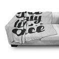 thumbnail image 3 of YOLO Soft Flannel Fleece Blanket, You Only Live Once Message with Black Hearts Captivating Modern Words About Life, Cozy Plush for Indoor and Outdoor Use, 50" x 60", Black and White, by Ambesonne, 3 of 6