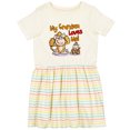 thumbnail image 3 of Inktastic My Grandma Loves Me Monkey Girls Toddler Dress, 3 of 5
