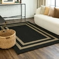 thumbnail image 3 of Mohawk Home - Tapis touffeté en polyester à motif de bordures, noir/havane, 3 of 8