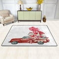 thumbnail image 2 of Dreamtimes Valentine Gnome Red Truck Non-Slip Area Rug 72"x48", Watercolor Cute Soft Non Slip Washable Floor Mats for Indoor Front Porch,Living Room, Bedroom,Kitchen, 2 of 5