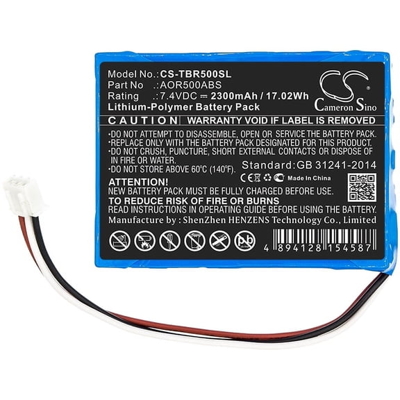 2300mAh Tribrer AOR500ABS Battery for AOR500 AOR500-s