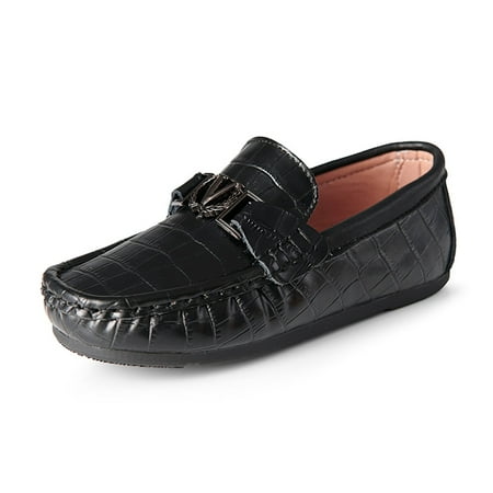 

Eashi Boys Girls Dress Shoes Slip-On Loafers Flats Boat Moccasin for Little Kids Big Kids