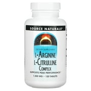 L-Arginine L-Citrulline Complex, 1,000 mg, 120 Tablets, Source Naturals