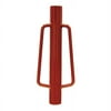 Gb 17 Lb Steel Head Fence Post Driver Heavy Duty, Red