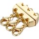 thumbnail image 1 of Broche de collar en capas magnéticas - Broches de moda para hacer joyas Fácil de usar Broches y cierres de collar Broche de collar múltiple de oro y plata, 1 of 5