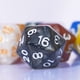 thumbnail image 4 of Juego de dados poliédricos, 10 piezas, D20, 22 mm, para juegos de mesa DND RPG MTG, 4 of 5