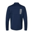 thumbnail image 2 of Adidas 3-Stripes Double Knit Quarter-Zip Pullover Athletic Jacket (Men's), 2 of 2