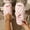 Pink, variant on uublik Womans Fuzzy Slippers Indoor Home Slippers House Slippers Open-Toe Breathable Winter Indoor Slippers, Pink