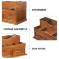 thumbnail image 4 of FONWILYO 1Pack Jewelry Drawer Organizer Wood Drawers Storage Light Brown for Desktop Organization and Home Use, 4 of 8