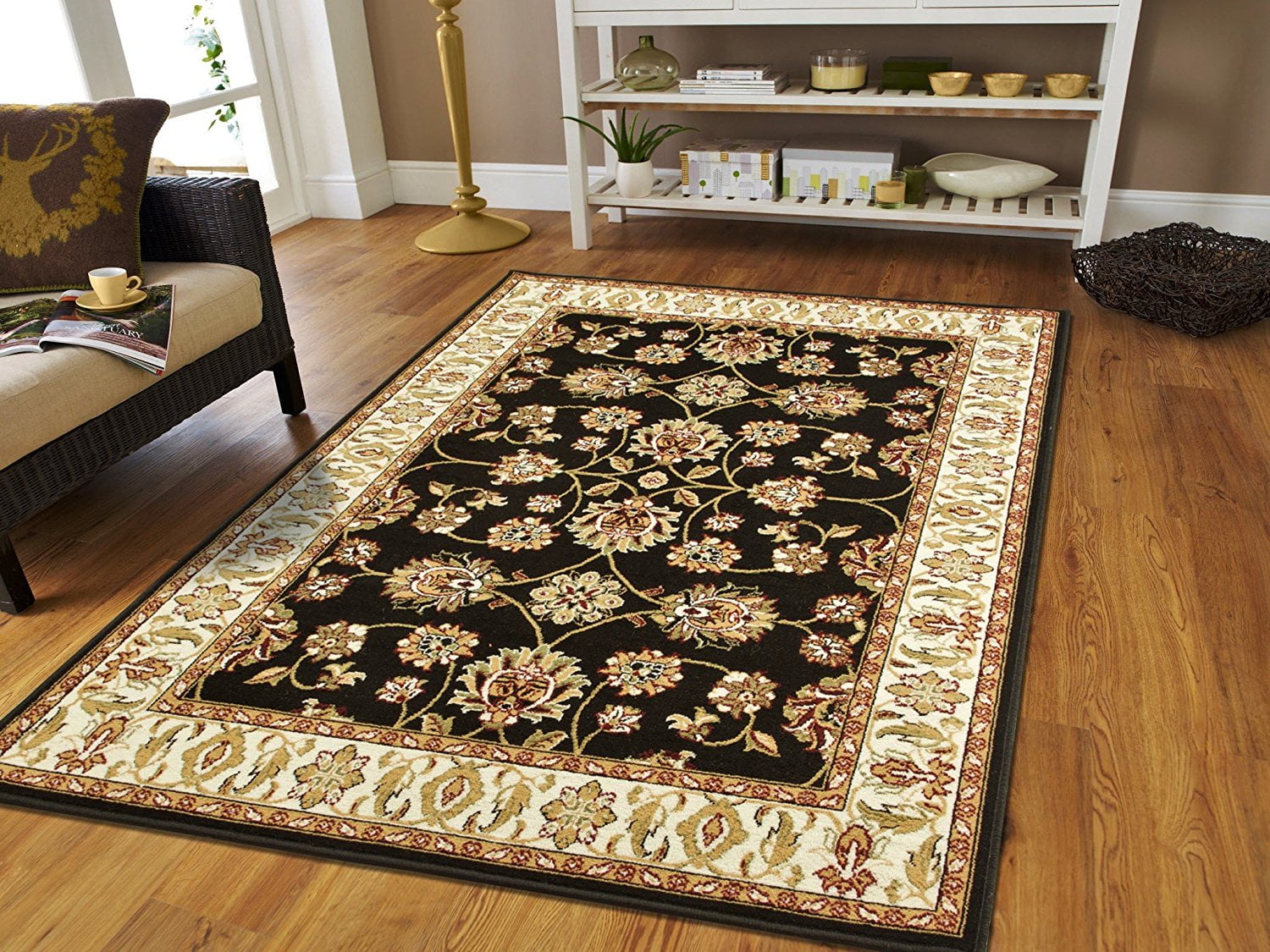 Black 2x3 Entrance Rug Washable 2x4, Small Area Rugs For Foyer