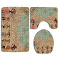 thumbnail image 1 of ABPHQTO Macetas de chicas afro vintage sobre fondo folclórico boho Juego de alfombras de baño de 3 piezas Alfombra de baño Alfombra de contorno y tapa de inodoro ABPHQTO  Cont-CHAPPLE-17368, 1 of 2