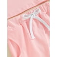 thumbnail image 6 of Infant Baby Girls Summer Outfit Flower Embroidered Crew Neck Short Sleeve T-Shirts Tops and Shorts Set, 6 of 8