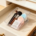 thumbnail image 5 of Vfedsrsge Clear Rolling Storage Bin - Multi-Purpose Plastic Organizer with Wheels & Handle for Bathroom Kitchen Snacks Drinks, 5 of 6