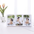 thumbnail image 4 of TIMIFIS Plastics Photo Frames, Home Decor Three Grids Photo Frame Simpled Style Tabletop or Wall Mount Plastic Glass Combination Material, 4 of 6