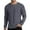 Grey, variant on Mens Polos Shirts Long Sleeve Thermal Texture Base Layer Comfort Wear Mens Holiday Clothes,Blue,2XL