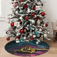 thumbnail image 5 of Yiaed Lost Golden Key Print Christmas Tree Skirt , Tree SkirtsTree Mat for Christmas Winter Holiday Indoor Decorations-48", 5 of 7