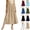 Khaki, variant on POIUYTR Women's Casual Cotton Linen High Waist Skirts Summer Vacation Boho A-Line Midi Skirt With Pockets