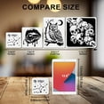thumbnail image 2 of 1 Set 16Pcs 16 Styles PET Hollow Out Drawing Painting Stencils for DIY Scrapbook Photo Album Constellation 150x150mm 1pc/style, 2 of 8