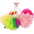 thumbnail image 3 of 5 Espuma de baño Esponja de baño suave Bola de baño Baño Loofah Forma Malla Exfoliante Cojín Cuerpo Puff Exfoliante Cojín 5pcs-multicolor JAMW Sencillez, 3 of 5