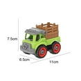 thumbnail image 3 of Car Children‘s Simulation Engineering Vehicle Green Disassembly And Assembly Sanitation Vehicle Boy Model Toy Car Screw Combination Gifts, 3 of 8