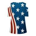 thumbnail image 5 of IROINNID 4th of July T-Shirt For Women Fashion Summer Casual Strapless Blouse Top V-Neck Women Tops Independence Day, 5 of 5