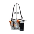 thumbnail image 4 of Lsque Koi Fish Water Pattern Leather Rivet Shoulder Bag – Elegant Genuine Leather & Microfiber PU Crossbody with Detachable Adjustable Strap, 4 of 5