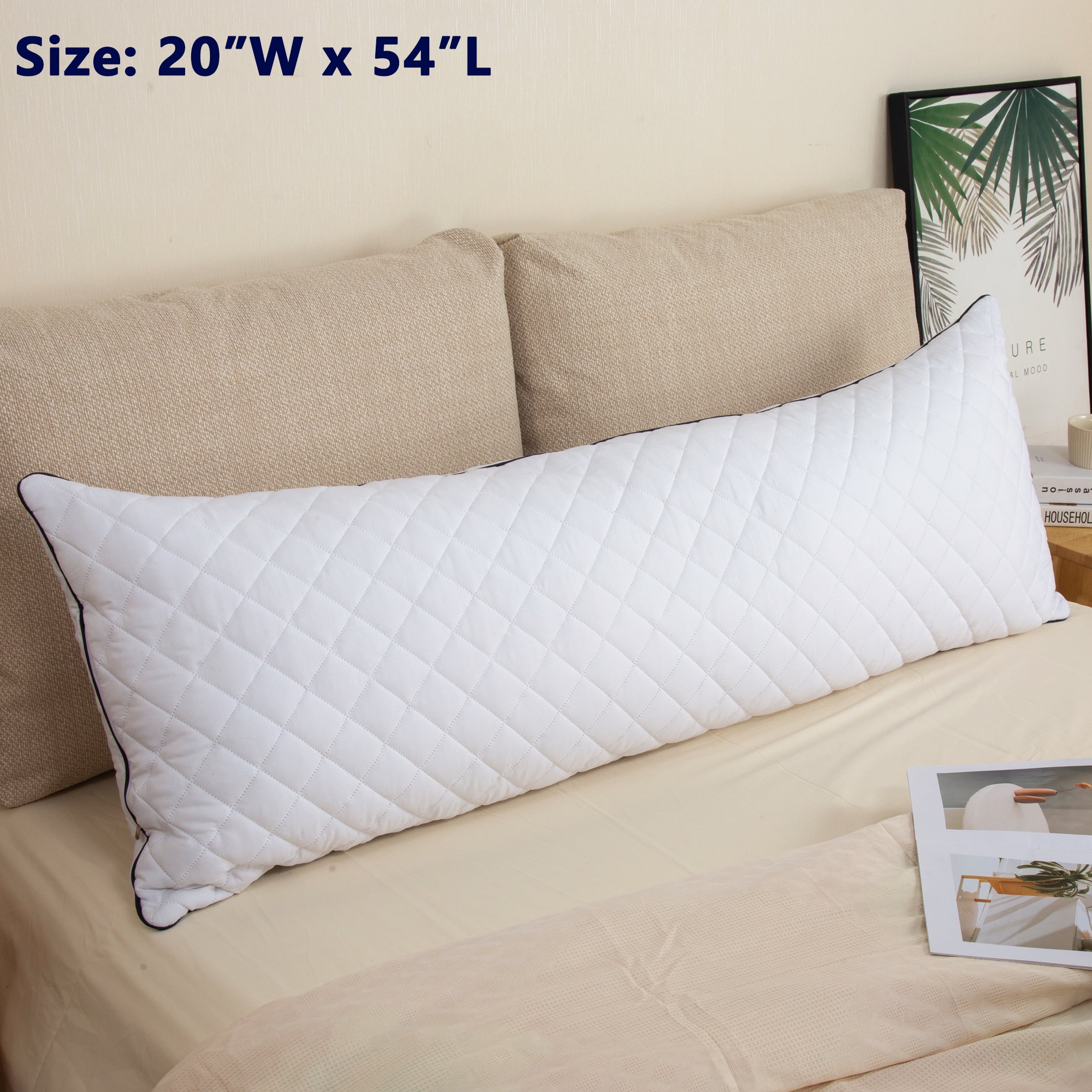 Body Pillow, Memory Foam Body Pillow for Adults and Bed, Full Body Pillow Insert