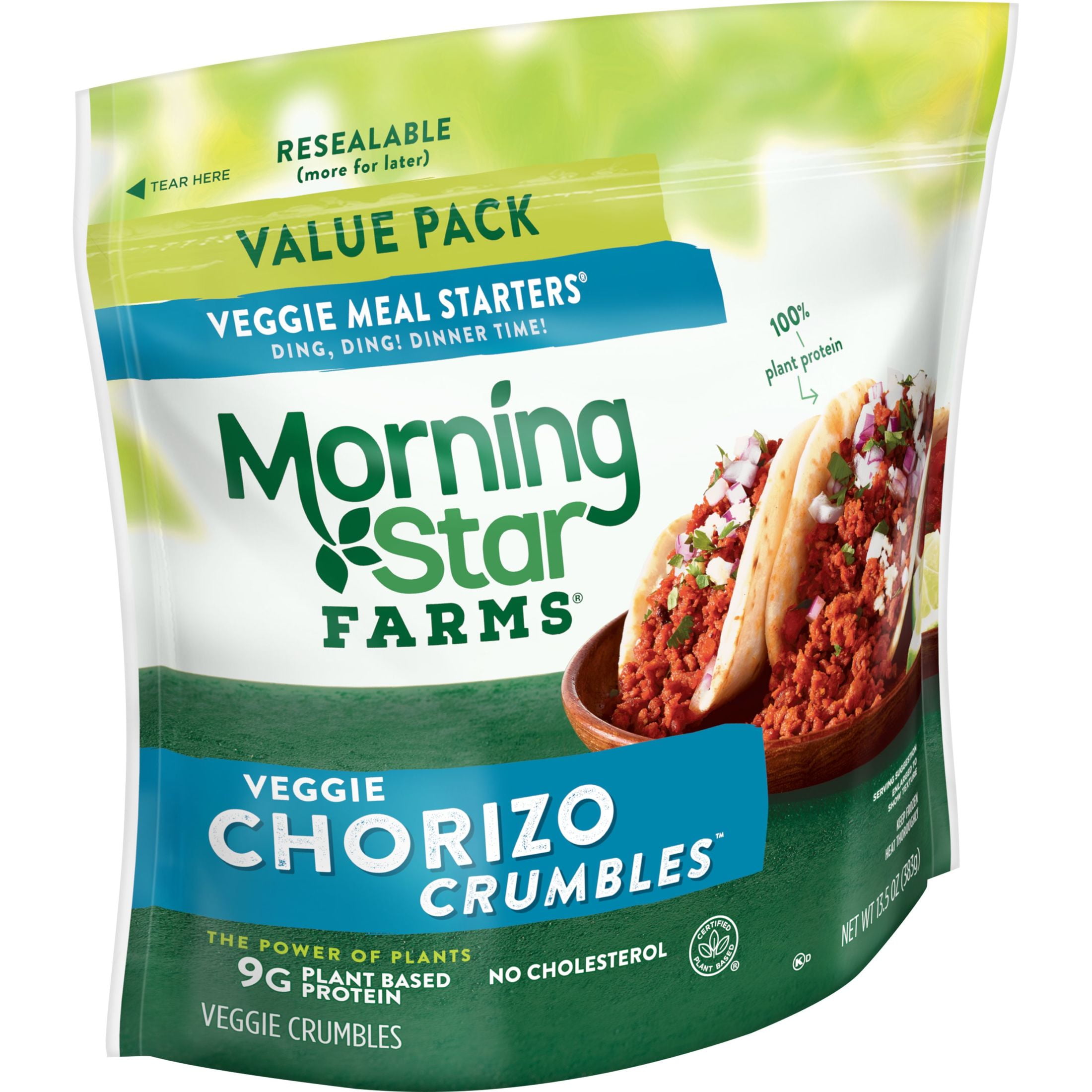 MorningStar Farms Meal Starters Meatless Chorizo Veggie Crumbles, 13.5 oz (Frozen)