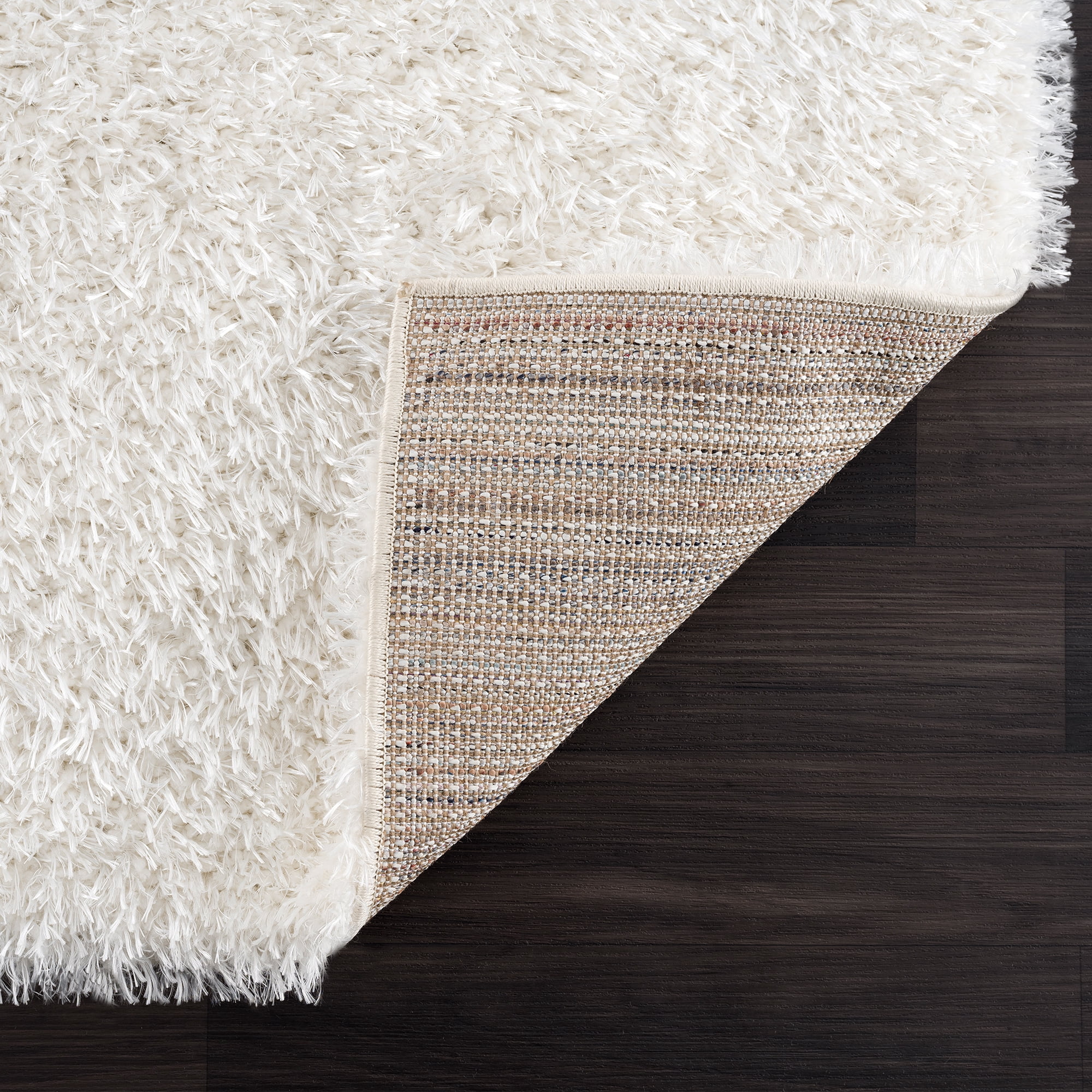 United Weavers Jouri Malak Contemporary Shag Area Rug, White, 7'10 x 10'6"