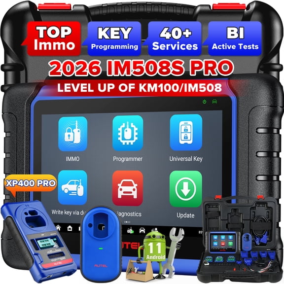 Autel MaxiIM IM508S PRO w/ XP400 PRO as IM608 PRO II, 2026 Advanced IMMO Key Fob  Tool OE-Level Bi-directional Control, All System Diagnostics